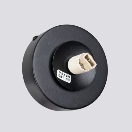 Applique murale YOLI 1xG9/8W/230V noir