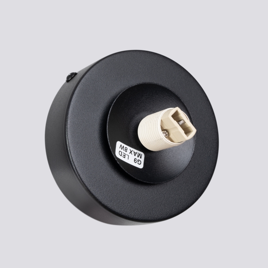 Applique murale YOLI 1xG9/8W/230V noir