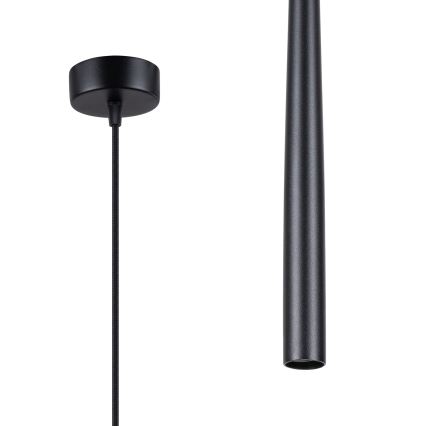 Lampadario a sospensione con filo BLISS 1xG9/8W/230V nero
