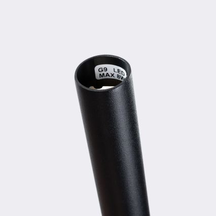 Lampadario a sospensione con filo BLISS 3xG9/8W/230V nero