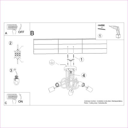 Lampadario a plafone EMBER 5xE27/15W/230V bianco/beige/faggio