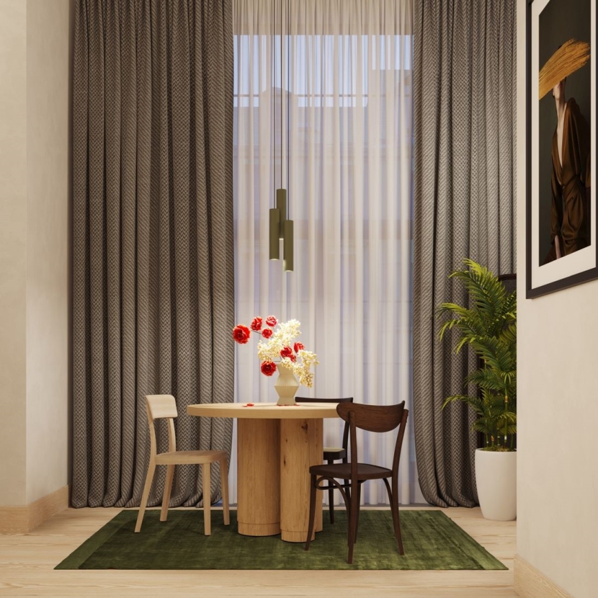 Lampadario a sospensione con filo LAGOS 3xGU10/10W/230V verde
