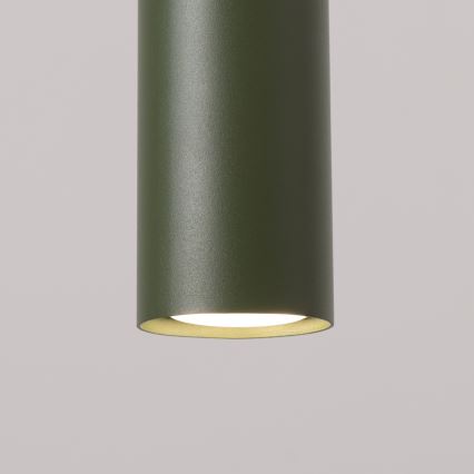 Lampadario a sospensione con filo LAGOS 3xGU10/10W/230V verde