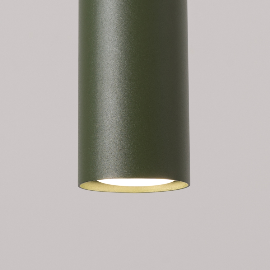 Lampadario a sospensione con filo LAGOS 3xGU10/10W/230V verde
