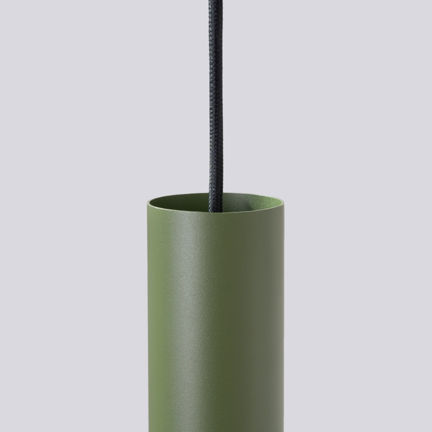Lampadario a sospensione con filo LAGOS 3xGU10/10W/230V verde