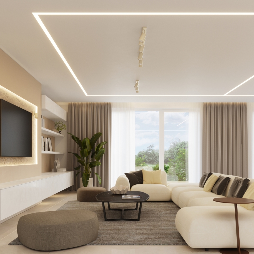 Faretto RING 6xGU10/10W/230V color crema