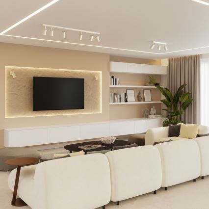 Faretto RING 6xGU10/10W/230V color crema