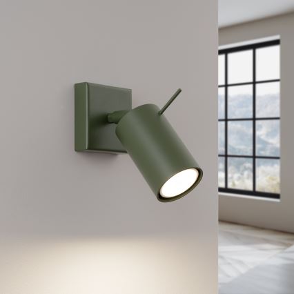 Faretto da parete RING 1xGU10/10W/230V verde
