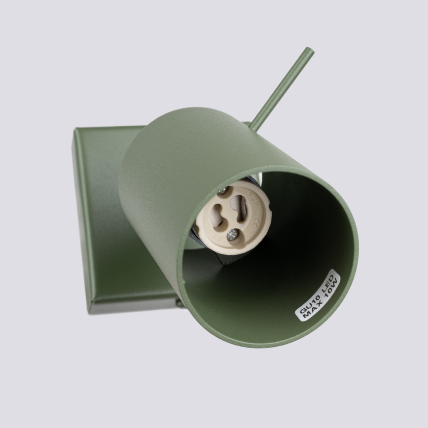 Faretto da parete RING 1xGU10/10W/230V verde