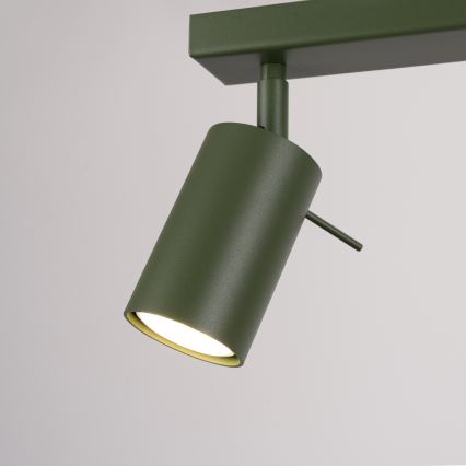 Faretto RING 3xGU10/10W/230V verde