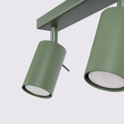 Faretto RING 4xGU10/10W/230V verde