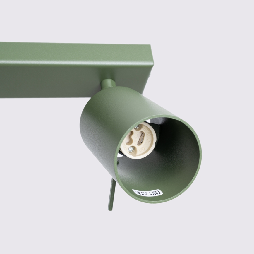 Faretto RING 4xGU10/10W/230V verde