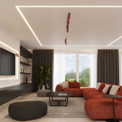 Faretto RING 6xGU10/10W/230V rosso