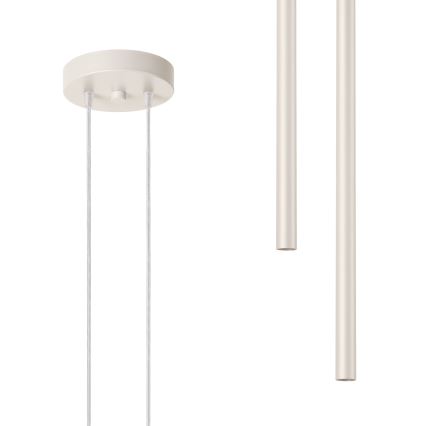 Lampadario a sospensione con filo PASTELO 2xG9/8W/230V color crema