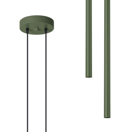 Lampadario a sospensione con filo PASTELO 2xG9/8W/230V verde