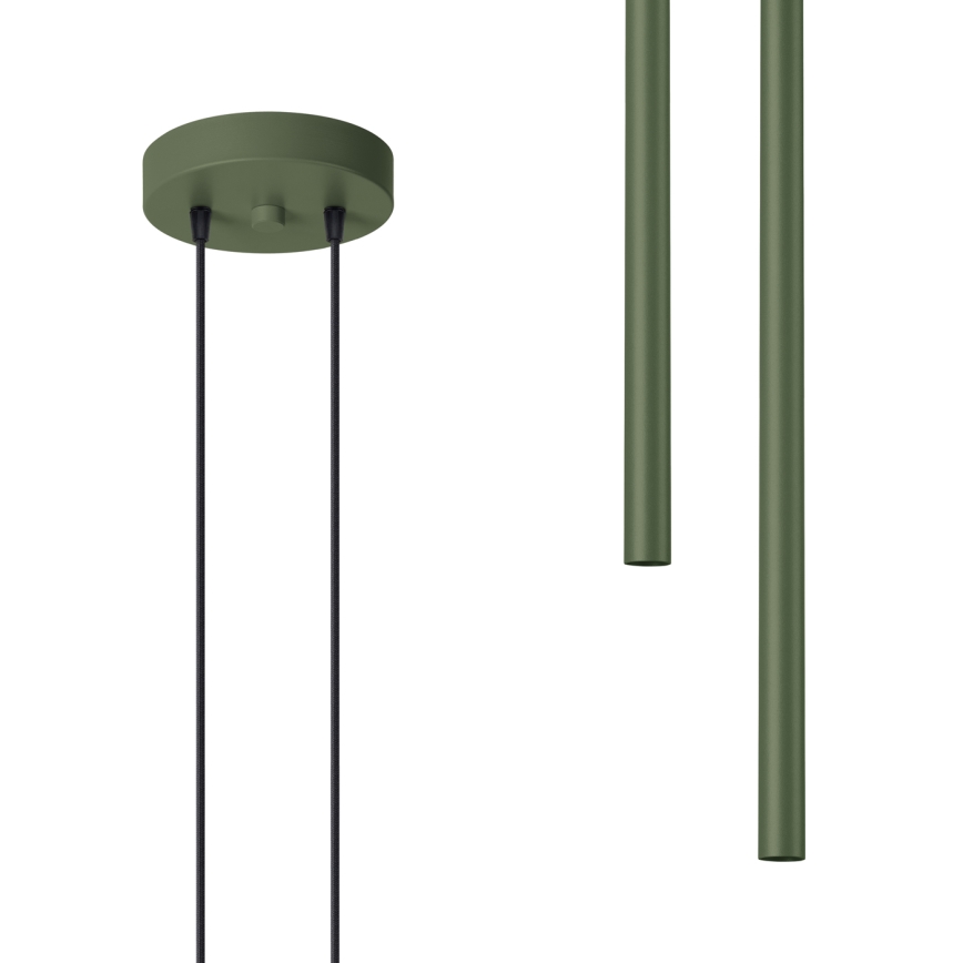 Lampadario a sospensione con filo PASTELO 2xG9/8W/230V verde