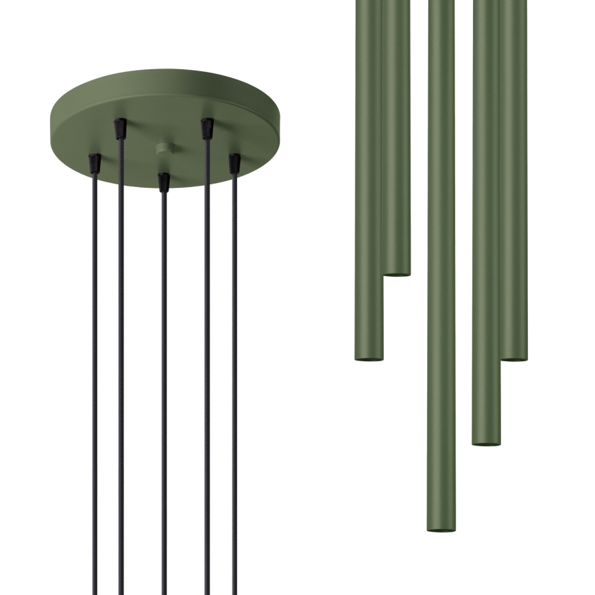 Suspension filaire PASTELO 5xG9/8W/230V vert
