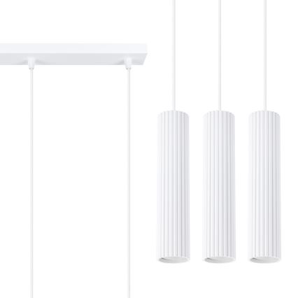 Suspension filaire KARBON 3xGU10/10W/230V blanc