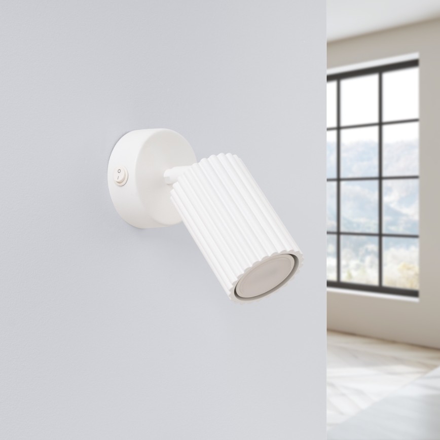 Faretto da parete KARBON 1xGU10/10W/230V bianco
