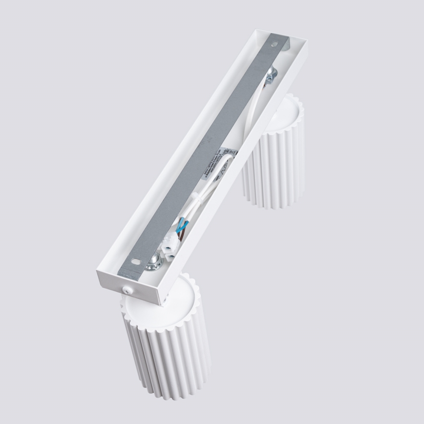 Faretto KARBON 2xGU10/10W/230V bianco