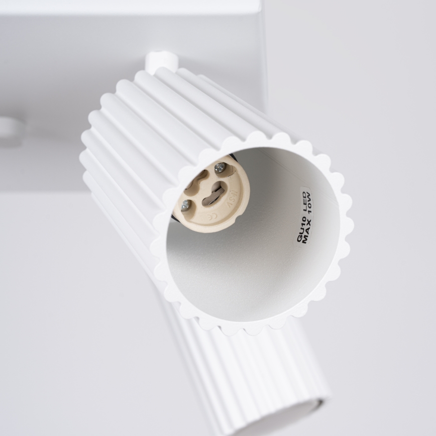 Faretto KARBON 4xGU10/10W/230V bianco