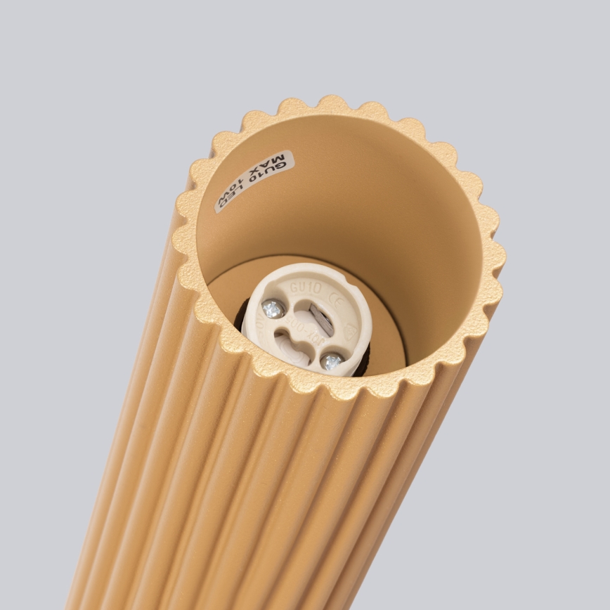 Strahler KARBON 1xGU10/10W/230V 20 cm golden