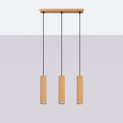 Suspension filaire KARBON 3xGU10/10W/230V doré