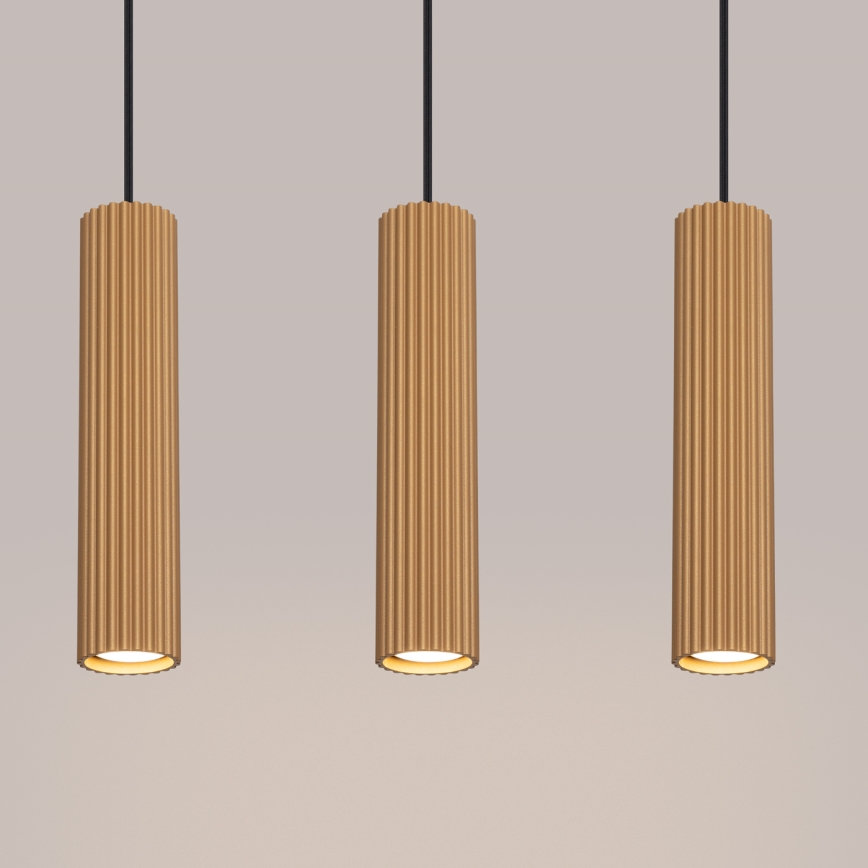 Suspension filaire KARBON 3xGU10/10W/230V doré