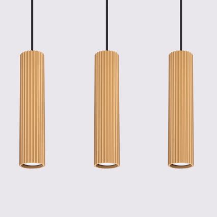 Suspension filaire KARBON 3xGU10/10W/230V doré