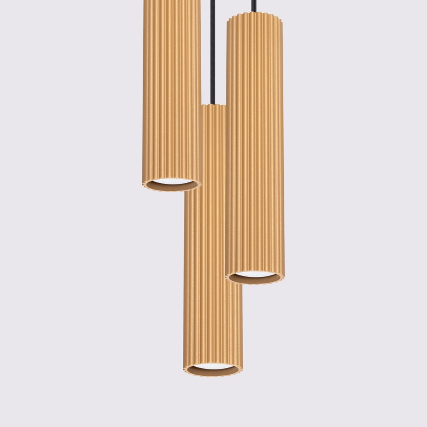 Suspension filaire KARBON 3xGU10/10W/230V doré