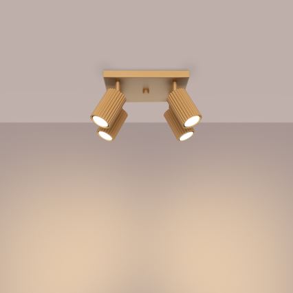 Strahler KARBON 4xGU10/10W/230V golden