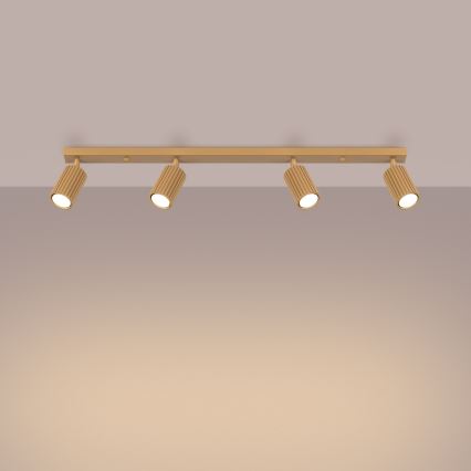 Faretto KARBON 4xGU10/10W/230V oro