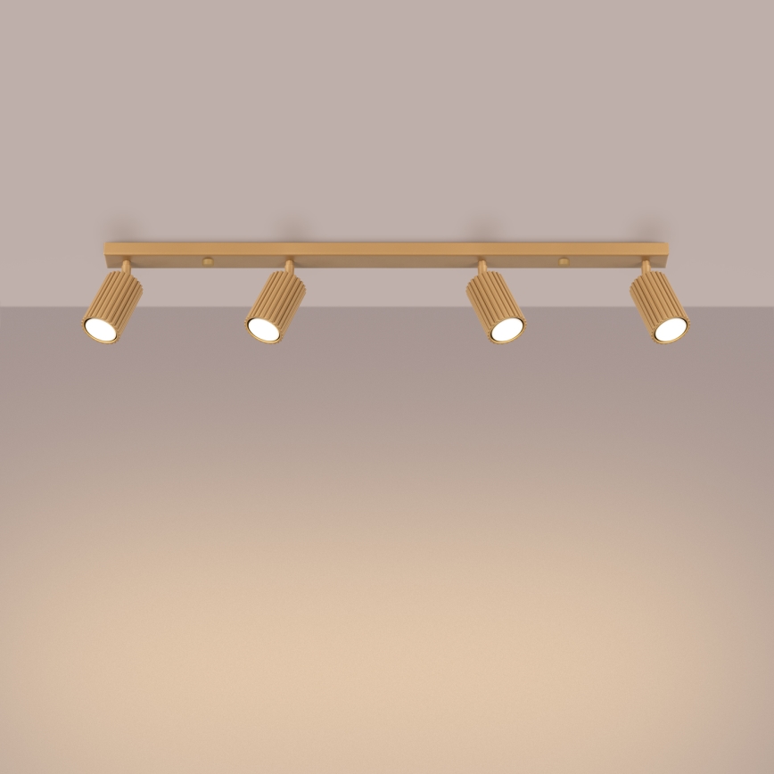 Faretto KARBON 4xGU10/10W/230V oro