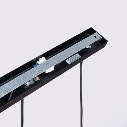 Lampadario a sospensione con filo KARBON 3xGU10/10W/230V nero