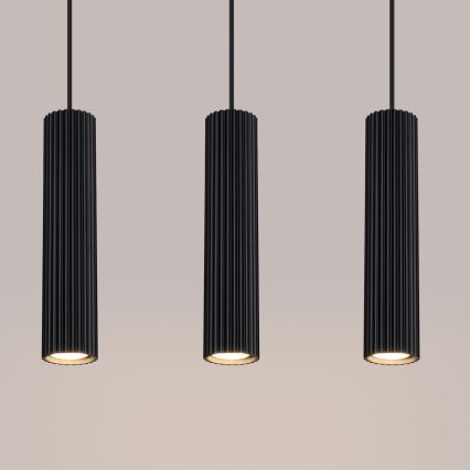 Suspension filaire KARBON 3xGU10/10W/230V noir