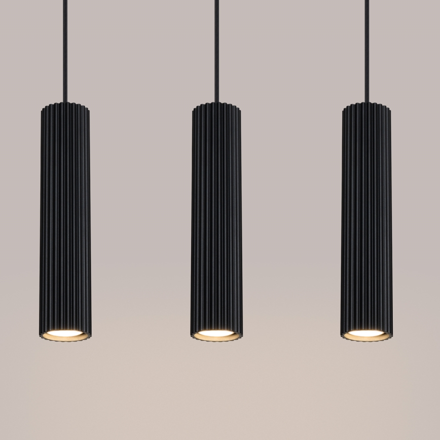 Suspension filaire KARBON 3xGU10/10W/230V noir