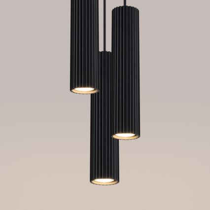 Suspension filaire KARBON 3xGU10/10W/230V noir