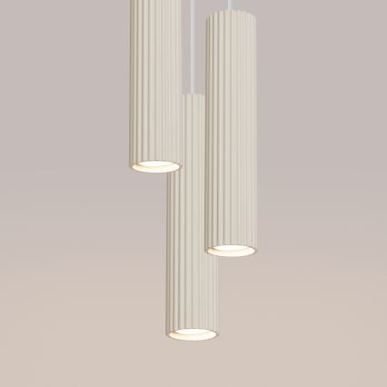 Suspension filaire KARBON 3xGU10/10W/230V crème