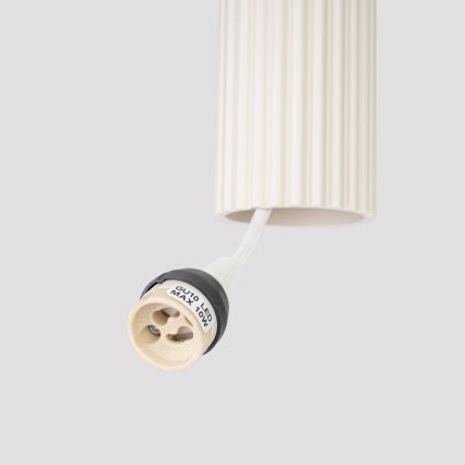 Suspension filaire KARBON 3xGU10/10W/230V crème