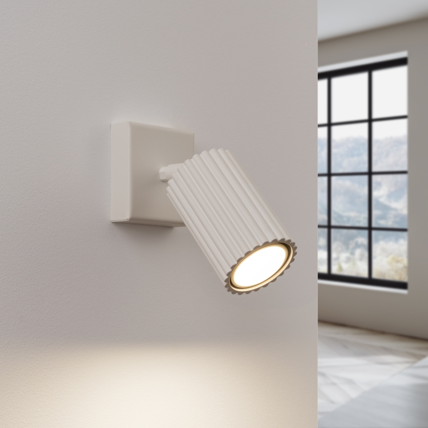 Faretto da parete KARBON 1xGU10/10W/230V color crema