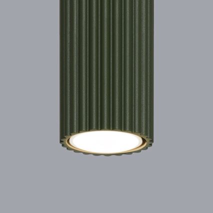 Faretto KARBON 1xGU10/10W/230V 20 cm verde