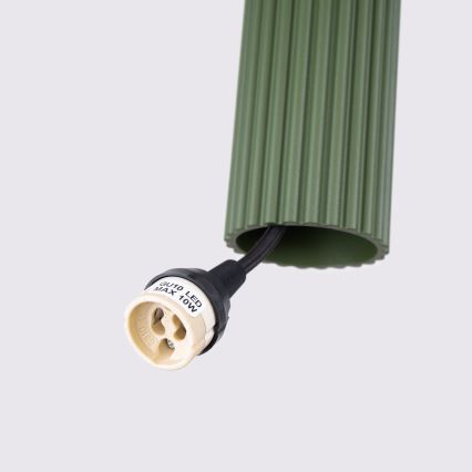 Suspension filaire KARBON 3xGU10/10W/230V vert