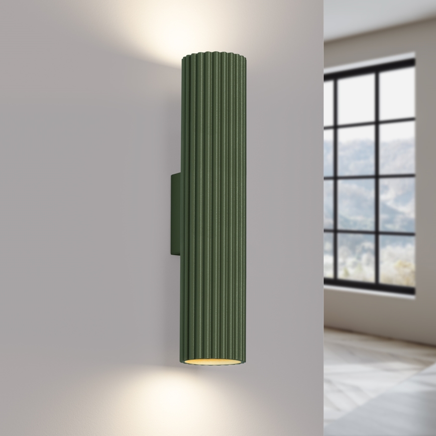 Applique KARBON 2xGU10/10W/230V verde