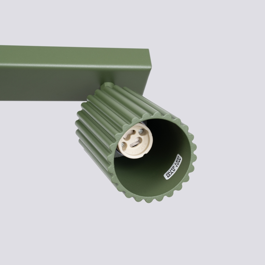 Faretto KARBON 6xGU10/10W/230V verde