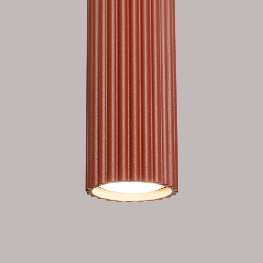Suspension filaire KARBON 3xGU10/10W/230V rouge