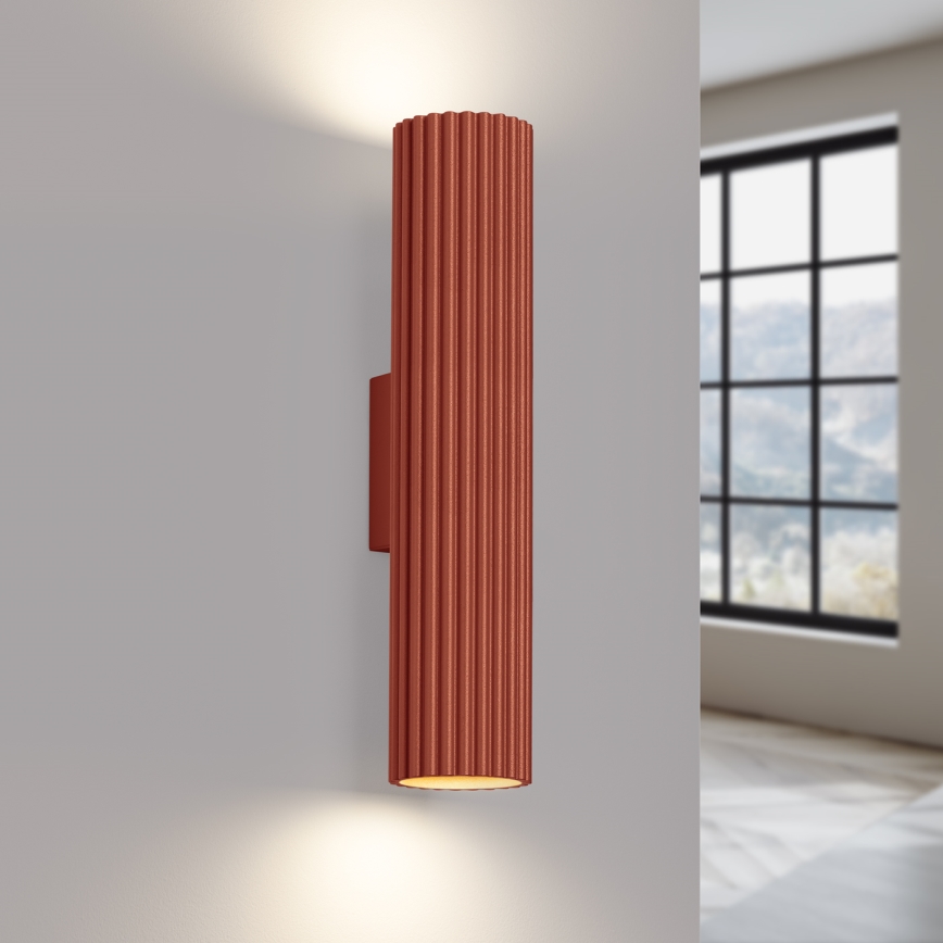 Applique KARBON 2xGU10/10W/230V rosso