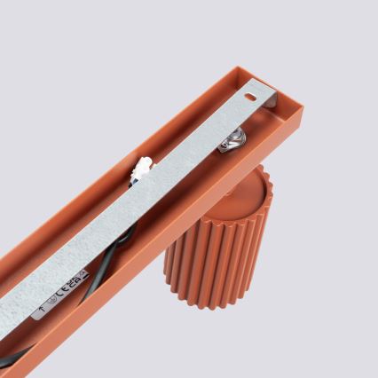 Faretto KARBON 3xGU10/10W/230V rosso