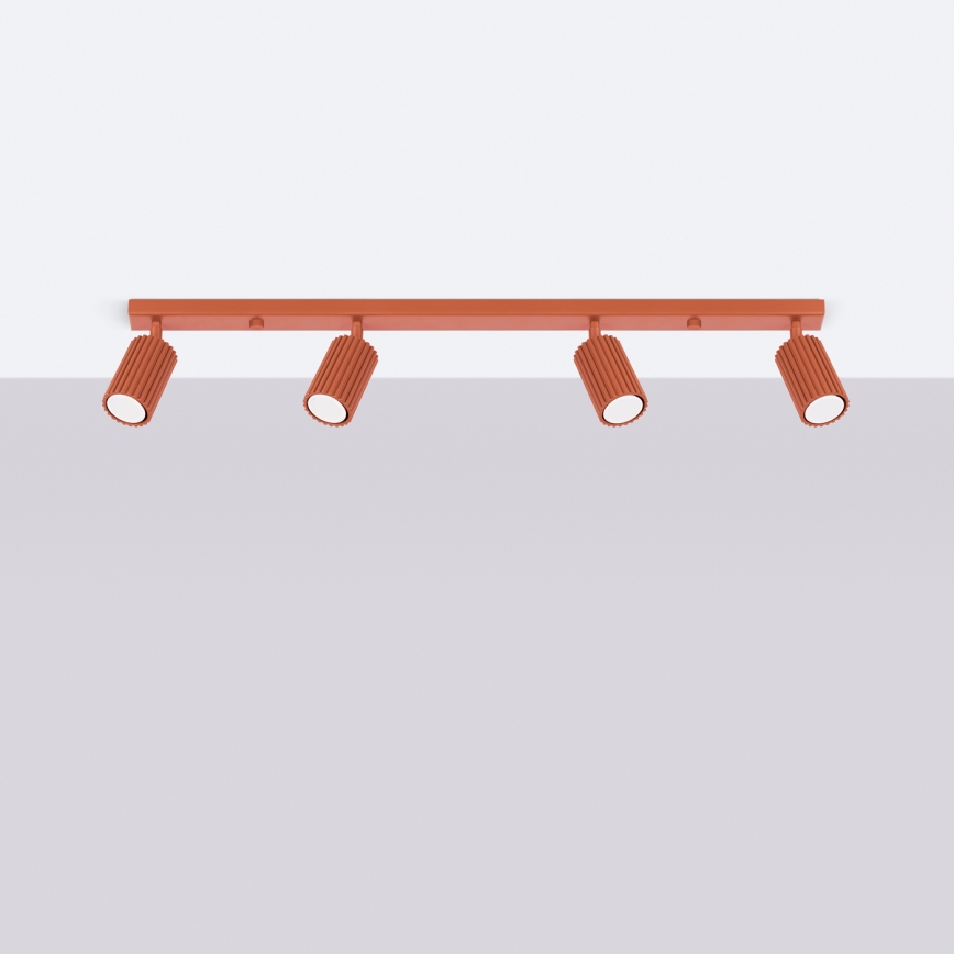 Strahler KARBON 4xGU10/10W/230V rot