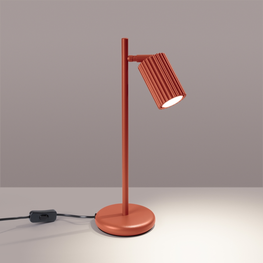Lampada da tavolo KARBON 1xGU10/10W/230V rosso