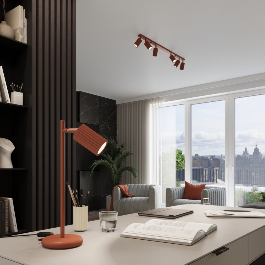 Lampada da tavolo KARBON 1xGU10/10W/230V rosso